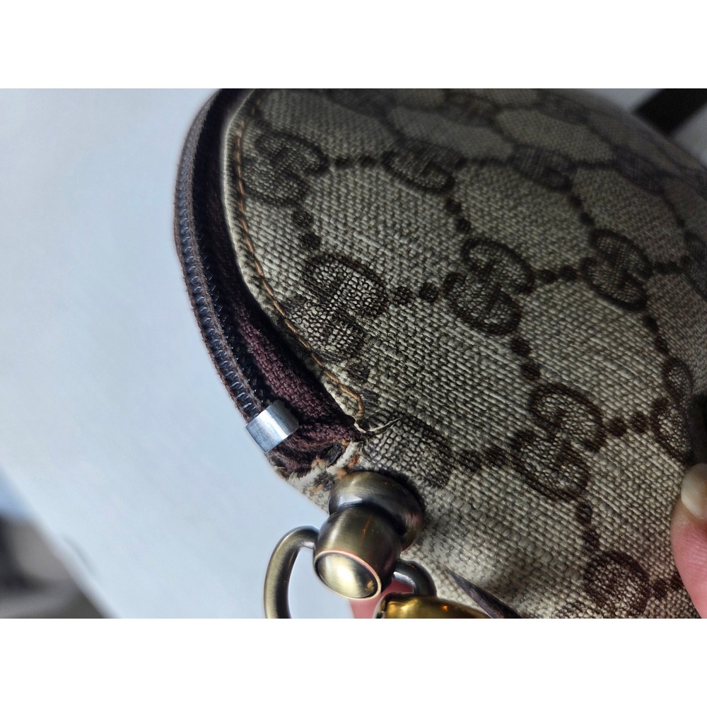 Gucci Accessory Collection GG Supreme Vintage Crossbody Bag Brown Monogram - Picture 14 of 15